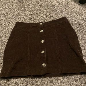 brown corduroy skirt